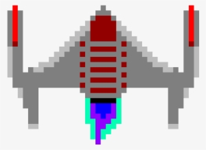 Enemy Spaceship - Nave Pixel Art Png