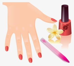 Manicure Clipart Manicure Pedicure - Nail Painting Clipart