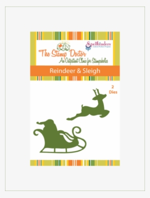 Reindeer & Sleigh Dies - Illustration