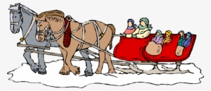 Jpg Library Download Collection Of Horse Sleigh Ride - Horse Sleigh Ride Clipart