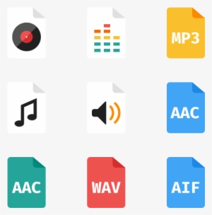 Audio Files 10 Icons - Diagram