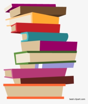 Pile Of Books Free Clipart Image - Clip Art