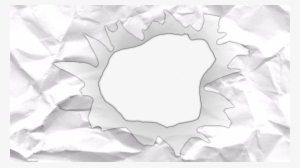 Crumpled Paper With Hole