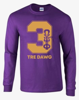 Omega Psi Phi Dawg Long Sleeve Performance T-shirt - Penn State Softball Shirts