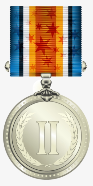 Medal And Order Vector [преобразованный] - Silver Medal