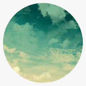 Circle Green Grunge Ombre Clouds Cloud Aesthetic Greenc - Green Circle Aesthetic Transparent