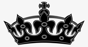 king crown black and white