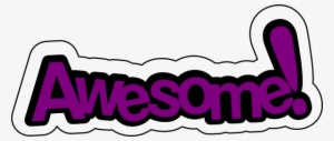 Awesome In Purple Clip Art At Clker Com Vector Clip - Awesome Word Clipart