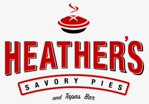 Heatherslogo Red Black - Heathers Savory Pies And Tapas Bar