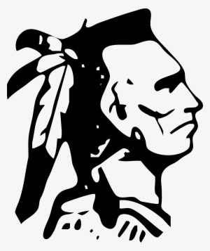 Graphic Black And White Indians Clipart Indigenous - Armuchee High School Mascot