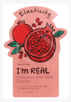 Tony Moly I'm Real Mask Sheet - Tonymoly I'm Real Pomegranate Mask Sheet Elasticity