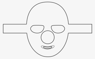 Red Nose For Kids Face Mask Png Outline - Mask