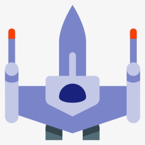 Statek Kosmiczny Icon - Spaceship Fighter Clip Art