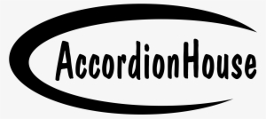 Accordion House Logo Black And White - Accordion