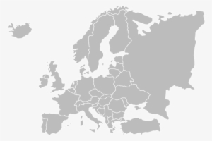 Europe´s Main Landforms - Europe Map Png Black
