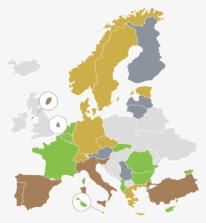 Jaae Map - Europe Map Vector Png
