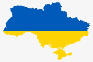 Ukraine Flag Map Png