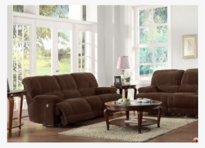 Sullivan Living Room Group - Homelegance Sullivan Power Double Reclining Sofa