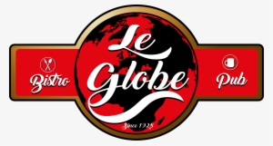 Logo Le Globe - World Globe Black And White
