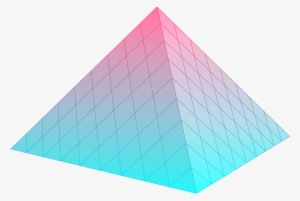 Transparent Pyramid Vaporwave Picture Download - Vaporwave Triangle Png