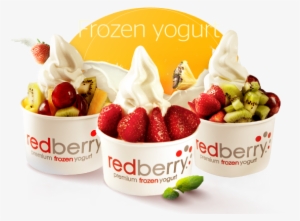 Your Smile Is Even More Beautiful With Yogurt - Red Berry Frozen Yogurt