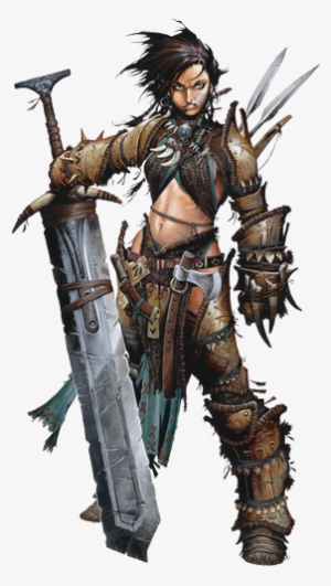 Barbarian - Amiri - Half Orc Dnd Female
