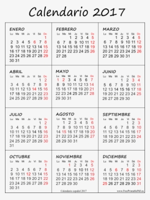 Calendario 2017 Con Las Vacaciones Gratis Más - Calendario 2017 Para Imprimir Pdf