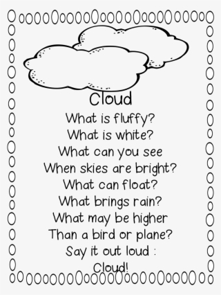 poem for first grade clipart poetry rhyme poems about - cloud poem in english
