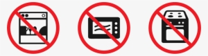 *do Not Dishwash, Microwave Or Place On Stove Tops* - Do Not Microwave Icon