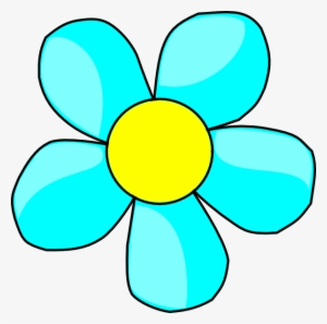 Flower Clipart With Transparent Background - Blue Flowers Clip Art