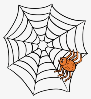 Drawn Spider Web Transparent - Pin The Spider Game