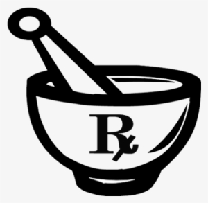 Free Mortar And Pestle Clipart Rx Logo - Pharmacy Symbol Clip Art