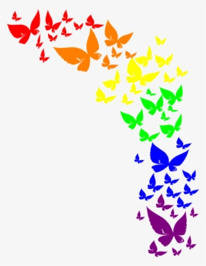 Butterfly Png - Rainbow Butterfly Clip Art