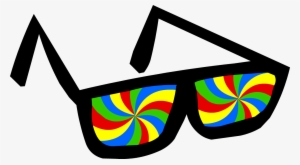 Swirly Glasses Icon - Club Penguin Swirly Glasses Cutout