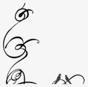 Decorative Line Black Clipart Swirly - Calligraphy Swirl Clip Art Free