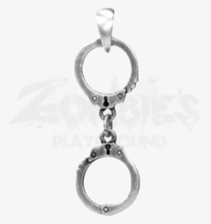 handcuffs necklace - kuffs pendant - collectible medallion necklace accessory