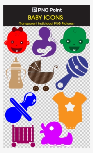 Silhouette Images, Icons And Clip Arts Of Baby Icons