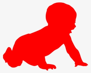 Baby Crawling Clipart Black And White