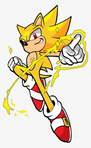 Super Sonic Colored Fixed Transparency By Blue Angel - Super Sonic Png