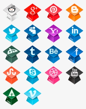 Graduation Hats Social Icons Icon Pack By Nataly Birch - Hat