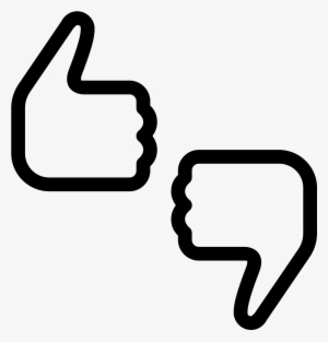 Facebook Like And Dislike Icon - Thumbs Up Down Icon