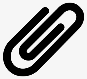 It Is An Image Of A Black Paperclip - Icon