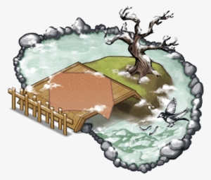 Frozen Pond - Illustration