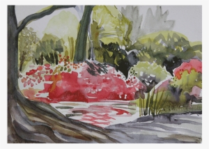 Pond Isabella Plantation - Watercolor Paint