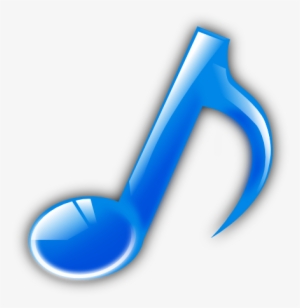 This Free Clipart Png Design Of Blue Music Note