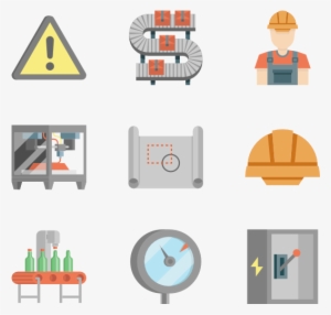 Production Line Collection - Production Line Flat Icon
