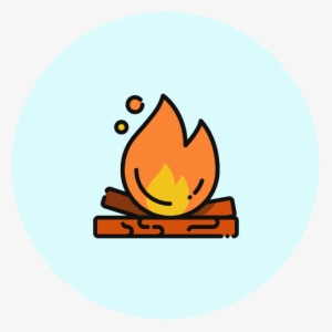 Campfire Icon - Illustrator - Pennsylvania