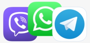 Viber Whatsapp Telegram Png - Viber Whatsapp Telegram Icons