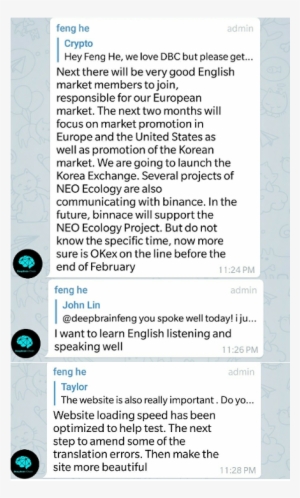 Communitydbc Ceo Reached Out To Telegram - Document