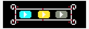 The Youtube Play Buttons In A Ruby Frame - Pixel Art